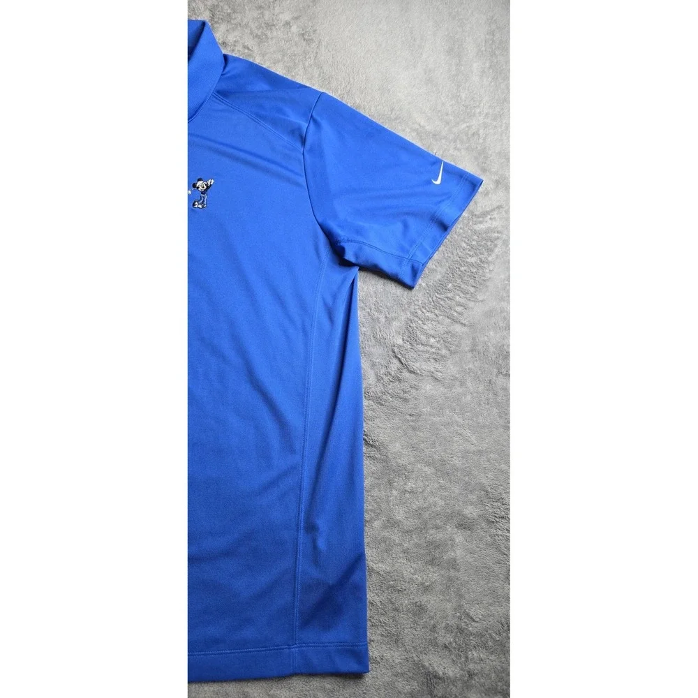 Nike Golf Tour Performance Polo Mens XL Blue Dri-Fit Disney Parks Mickey Mouse